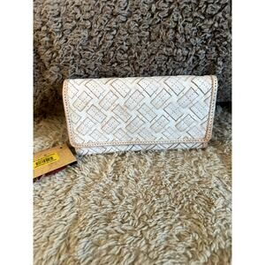 Patricia Nash White Leather Wallet